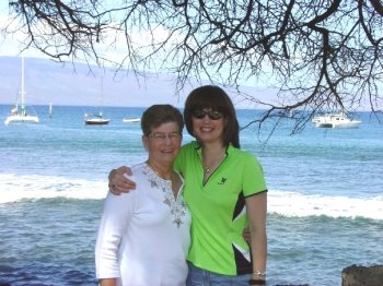 Me and Mom in Maui light