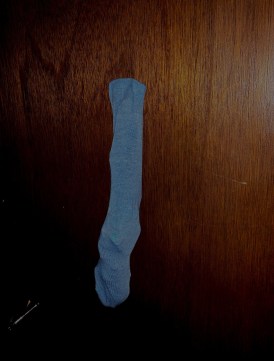 mom blue sock